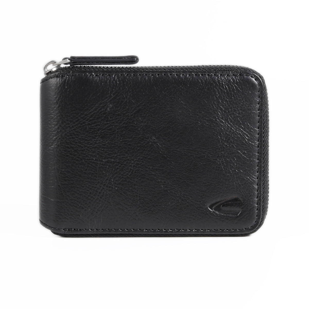 New arrival] camel active Men Zip Bi Fold Wallet Leather 6 Card Compa