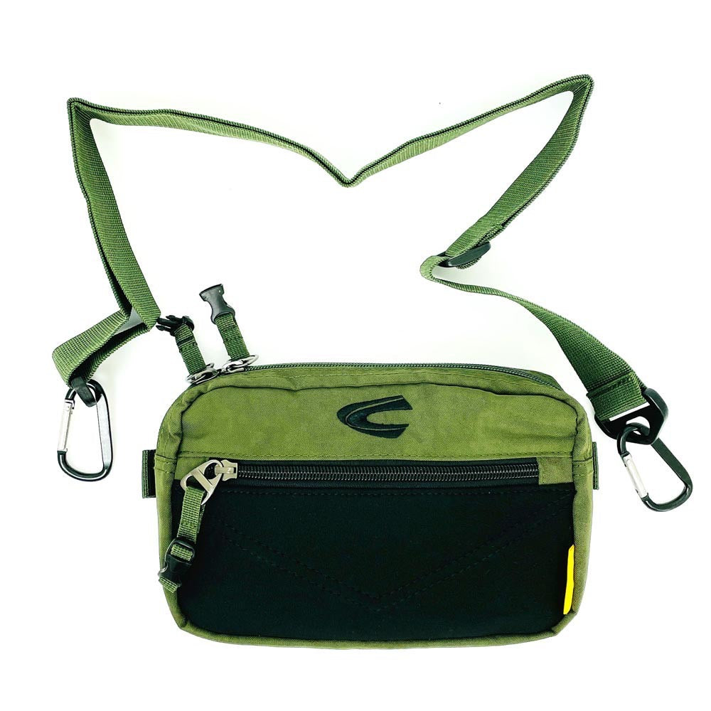 camel active | C+ Quilt Crossbody Bag / Sling Bag | Green