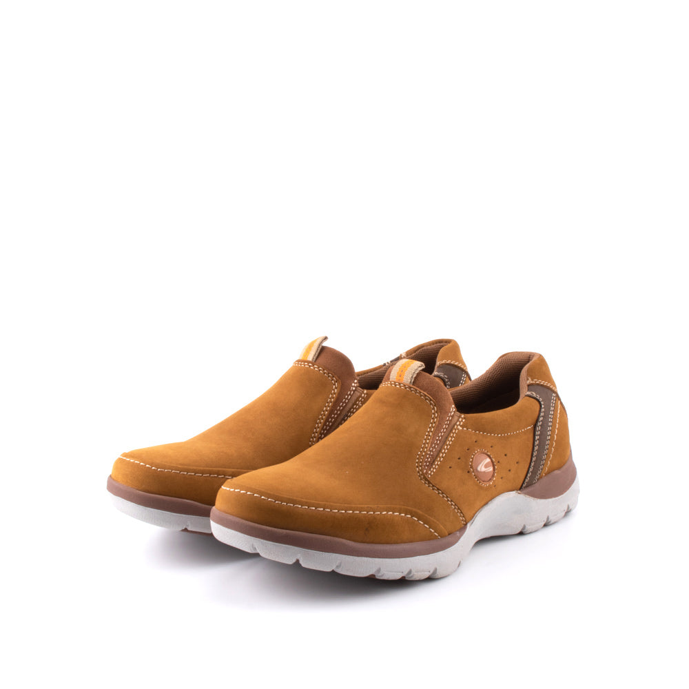 camel active Nubuck Leather Slip On Shoes Men Tan LIGUR 852411-AA1-8