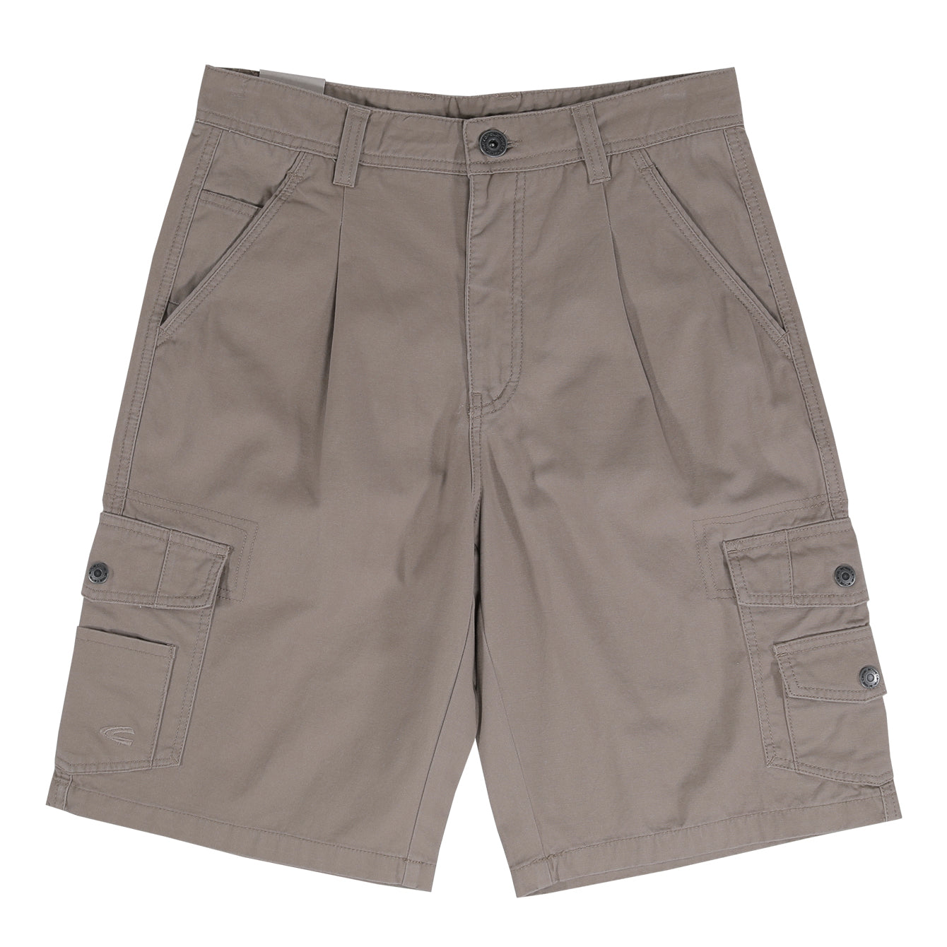 camel active Men Cargo Shorts Regular Fit Sturdy Cotton Canvas Multicolours Short Pants 9-303SS24CT0893