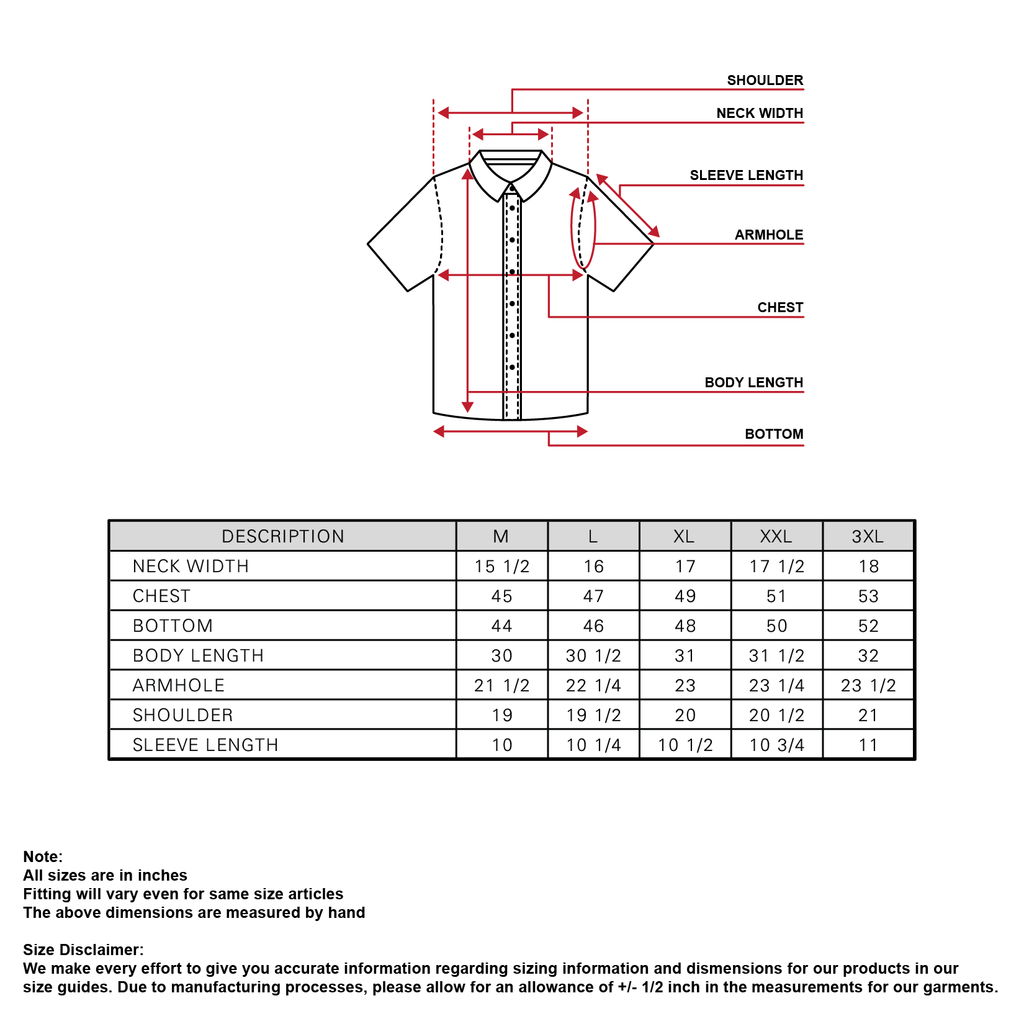 camel active | Short Sleeve Safari Shirt in Regular Fit | Size Chart