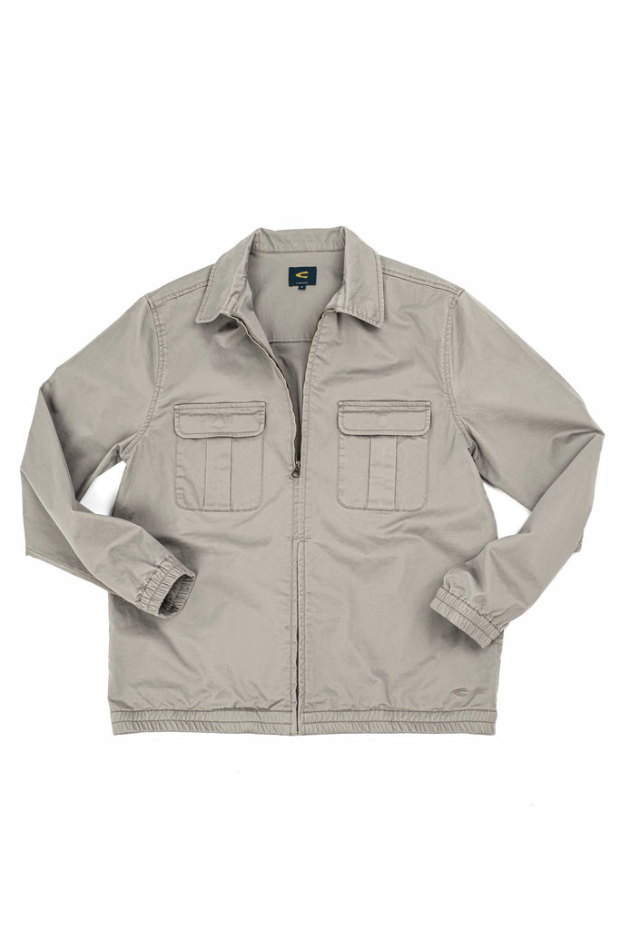C by camel active | Shacket in Relaxed Fit with Flat Collar | Neutral