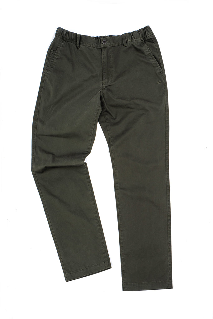 C by camel active | Chino Trousers in Relaxed Fit with 5 Pockets | Olive