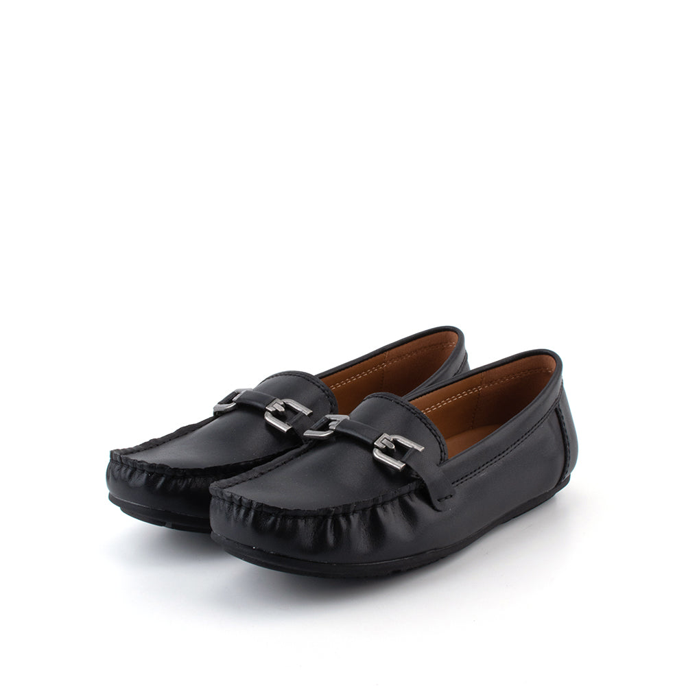 camel active | Women Agnes 1 Embellished Slip-On Loafers Shoe | Black