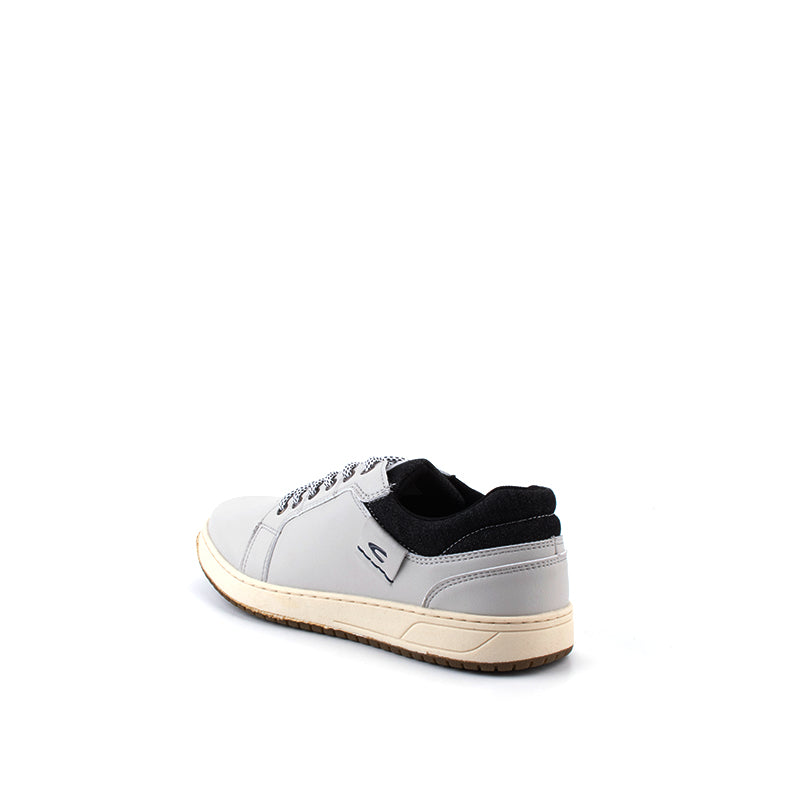 camel active | Microfiber Lace Up Men Sneakers HERBERT | WHITE