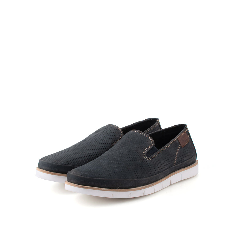 camel active | Slip On Casual Men Shoes with Perforated Details TRAVIZ | NAVY