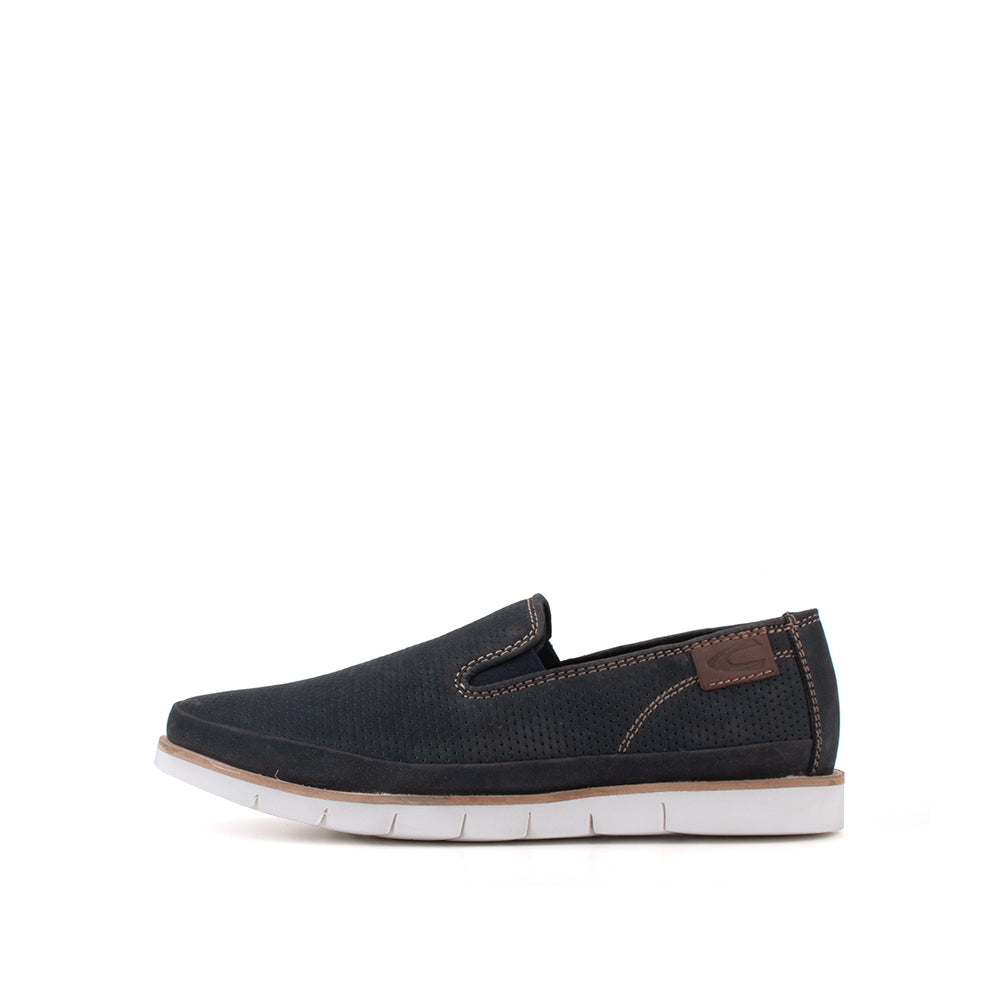 camel active | Slip On Casual Men Shoes with Perforated Details TRAVIZ | NAVY