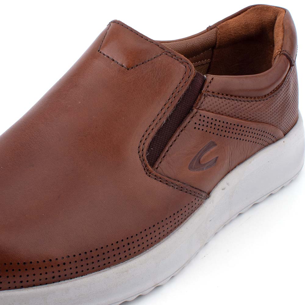 camel active | Slip On Basic Leather Men Shoes FULHAM | Brown