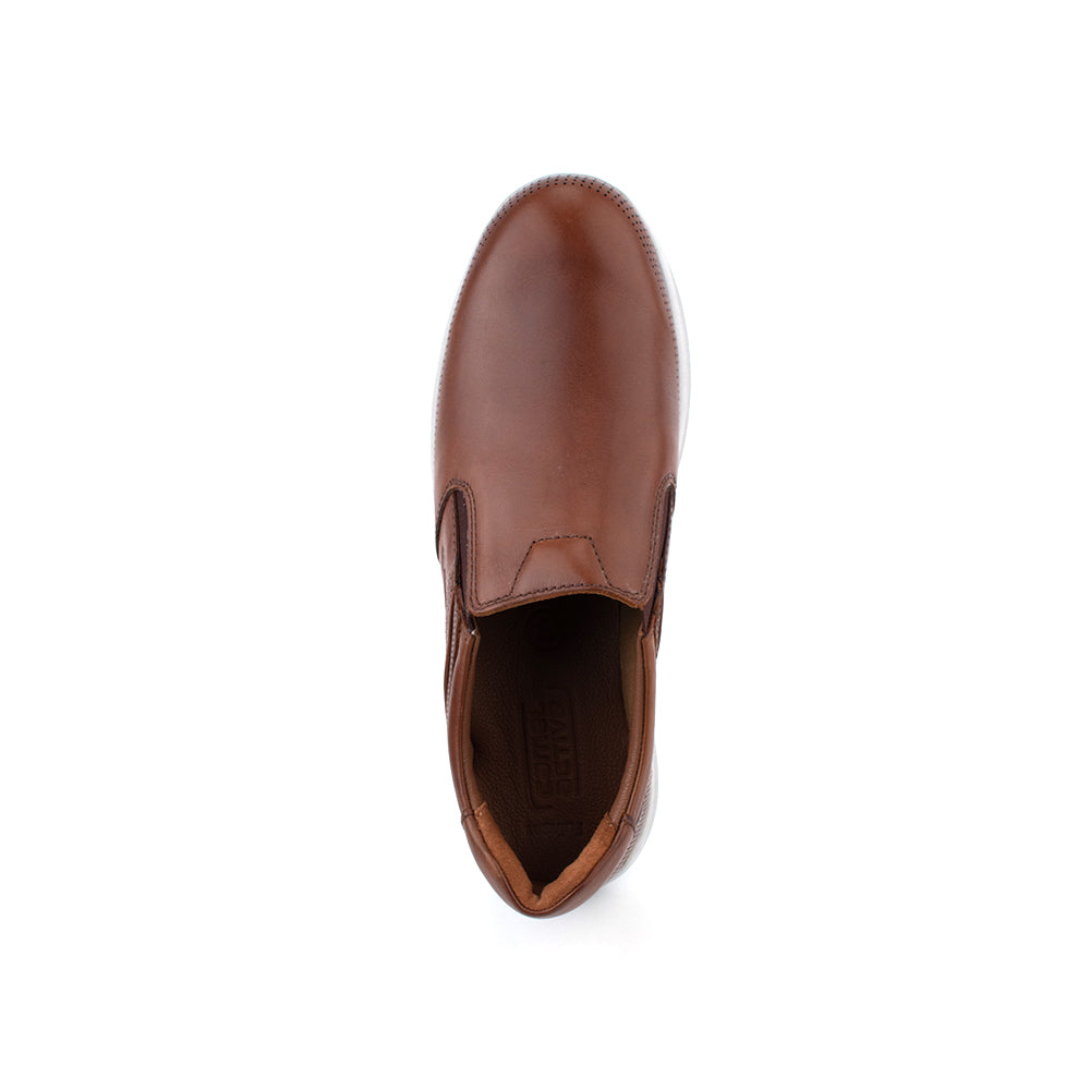 camel active | Slip On Basic Leather Men Shoes FULHAM | Brown