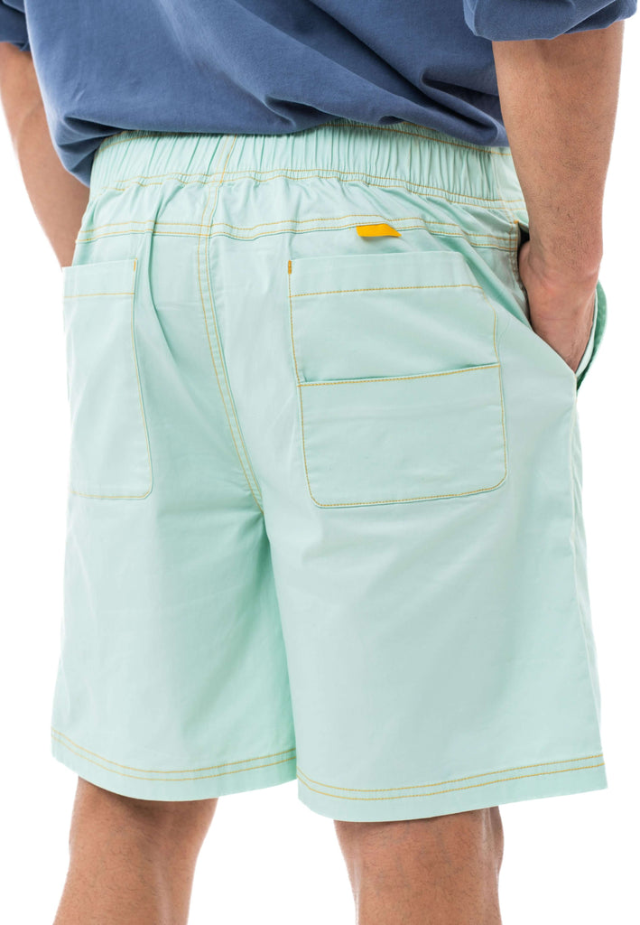 C by camel active | Bermuda Shorts in Regular Fit with Contrast Stitch in Cotton Spandex | Mint
