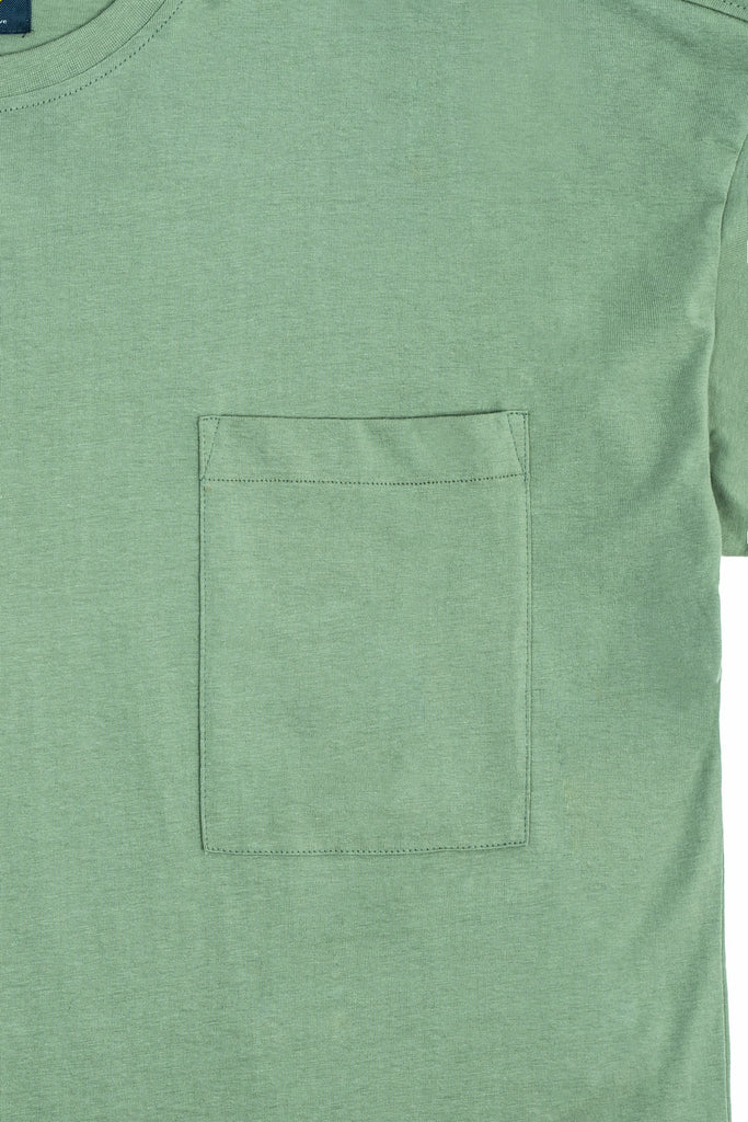 C by camel active | Short Sleeve T-Shirt in Oversized with Crew Neck Cotton Jersey | Jade