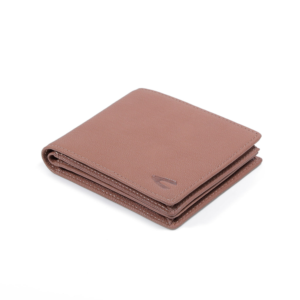 camel active | Men Bi Fold Wallet Leather 10 Card Compartments Grainy Finished | Brown