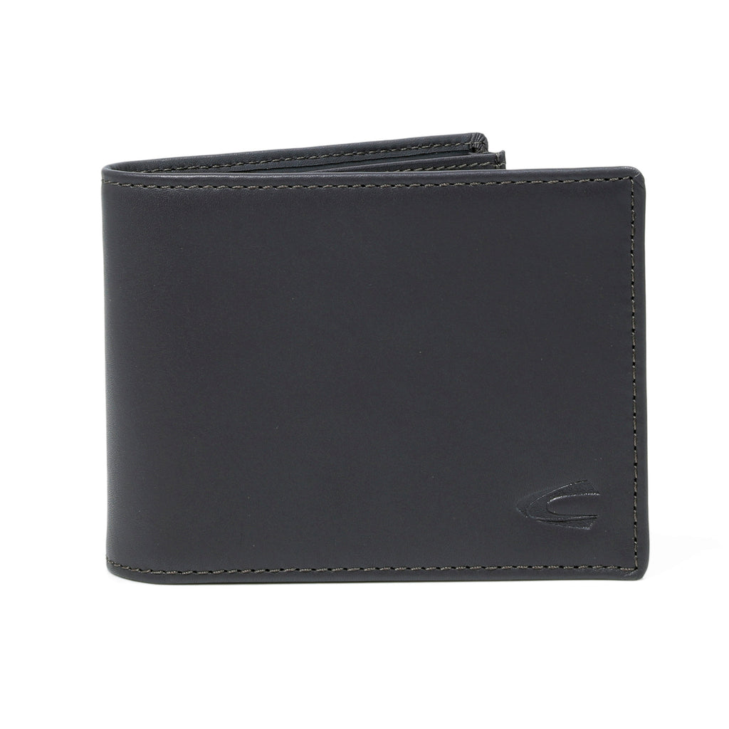 camel active | Men Bi Fold Wallet Leather 6 Card Compartments Wax Finished | Dark Brown
