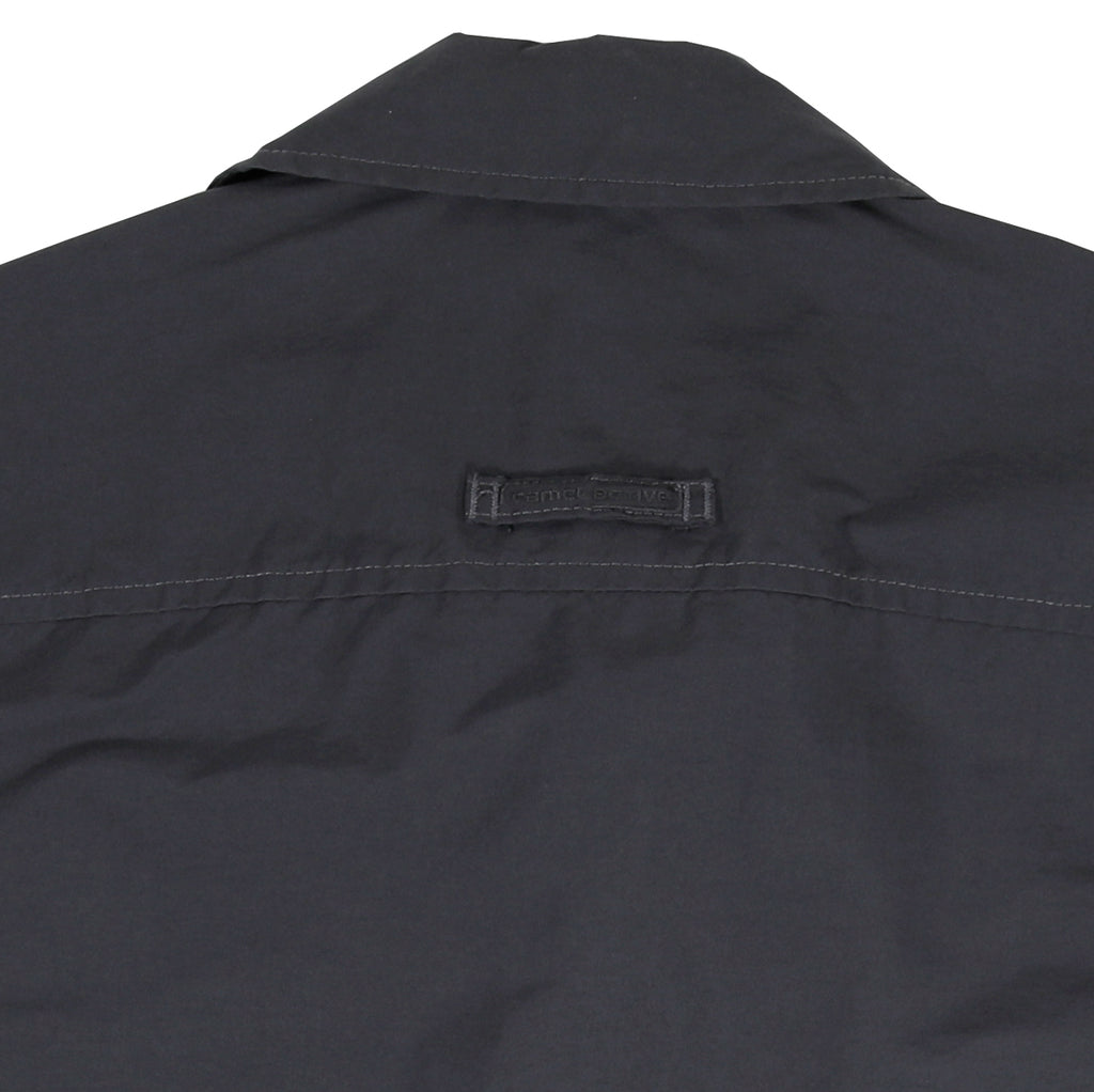 camel active | Shacket in Regular Fit with Point  Collar in Blue Gray Cotton Nylon | Blue Gray