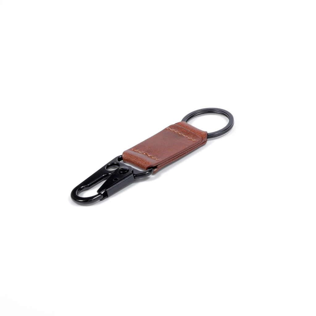 camel active | Men Key Chain Leather Grainy Finished | Brown