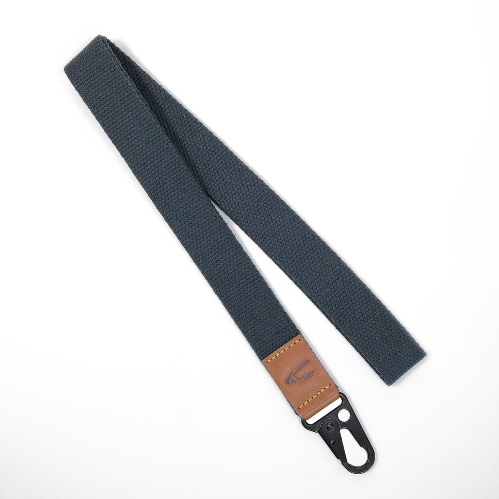 C by camel active | Landyard Canvas Leather Raw Edge Finished | Navy