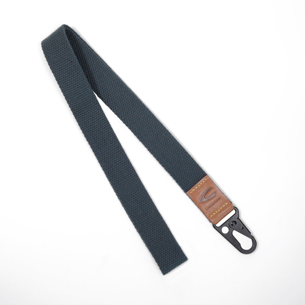 C by camel active | Landyard Canvas Leather Raw Edge Finished | Navy
