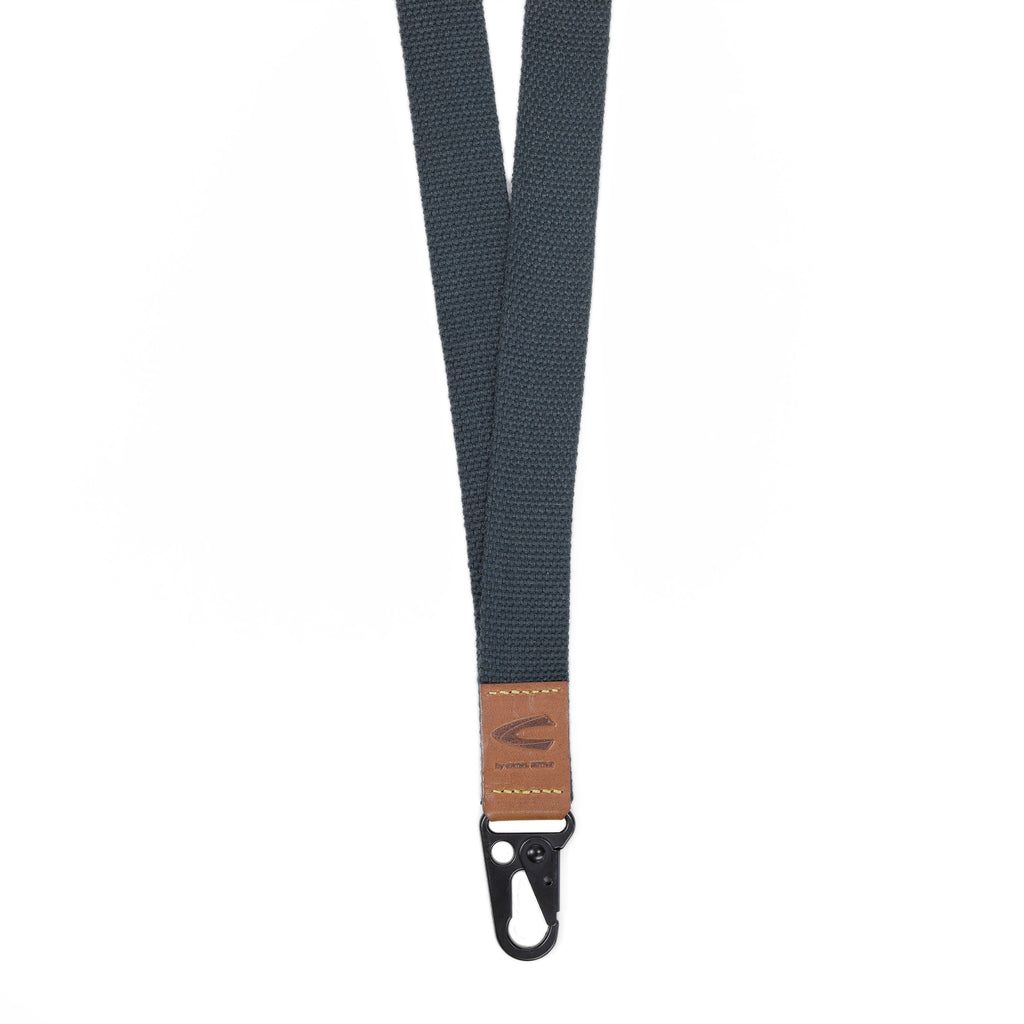 C by camel active | Landyard Canvas Leather Raw Edge Finished | Navy