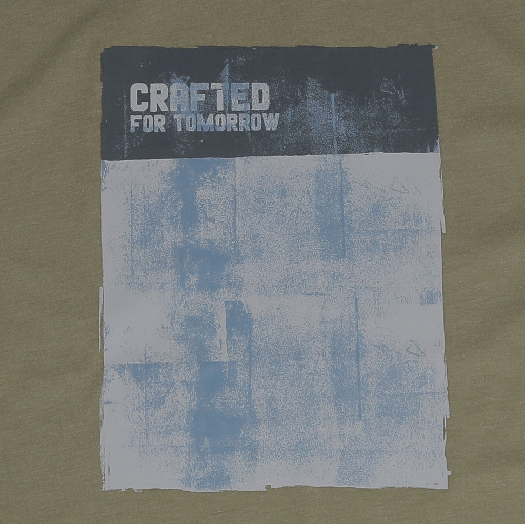 camel active | Short Sleeve T-Shirt in Regular Fit with Graphic Print | Olive