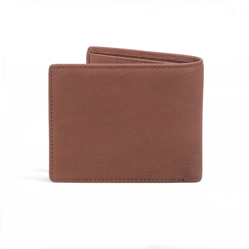 camel active | Men Bi Fold Wallet Leather 14 Card Compartments Grainy Finished | Brown