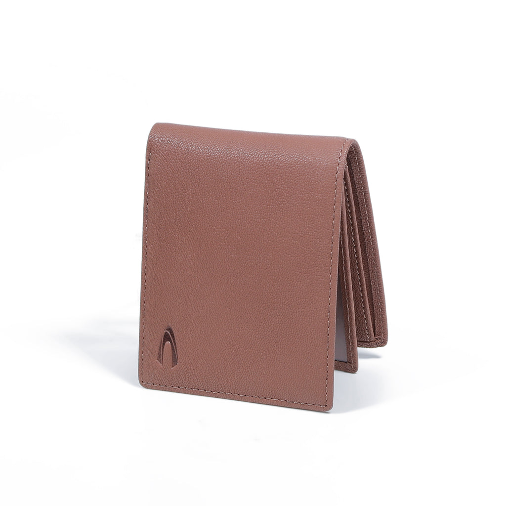 camel active | Men Bi Fold Wallet Leather 14 Card Compartments Grainy Finished | Brown