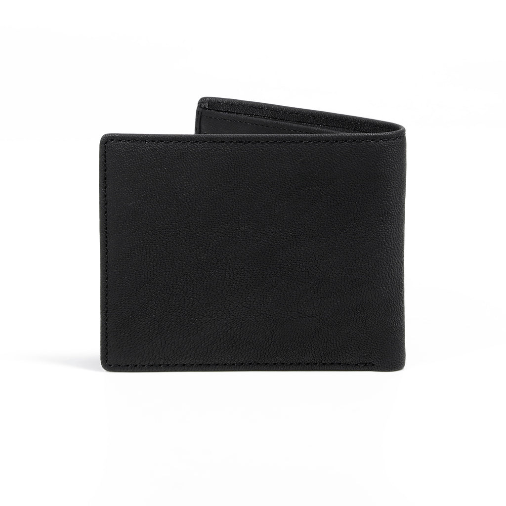 camel active | Men Bi Fold Wallet Leather 10 Card Compartments Grainy Finished | Black