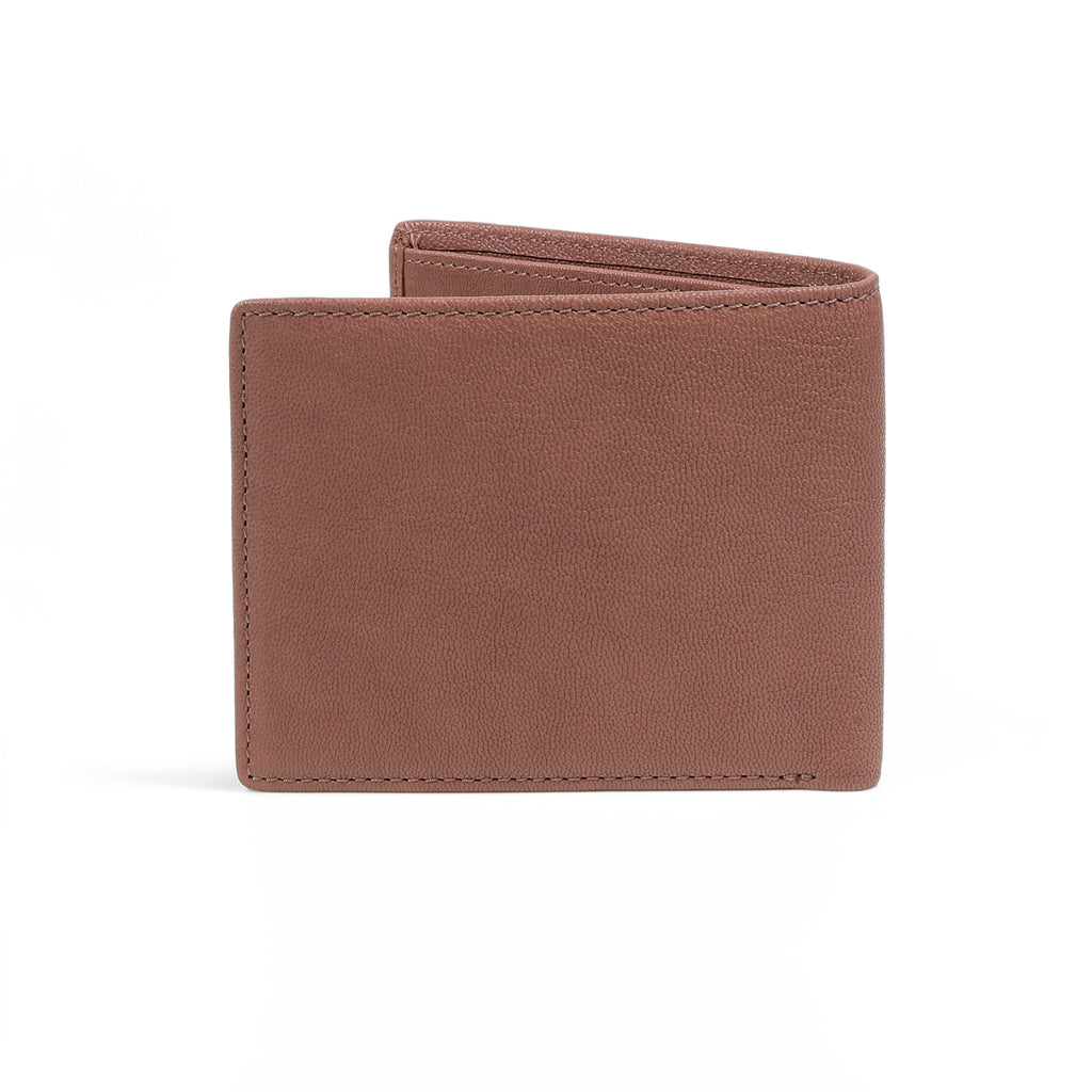 camel active | Men Bi Fold Wallet Leather 10 Card Compartments Grainy Finished | Brown