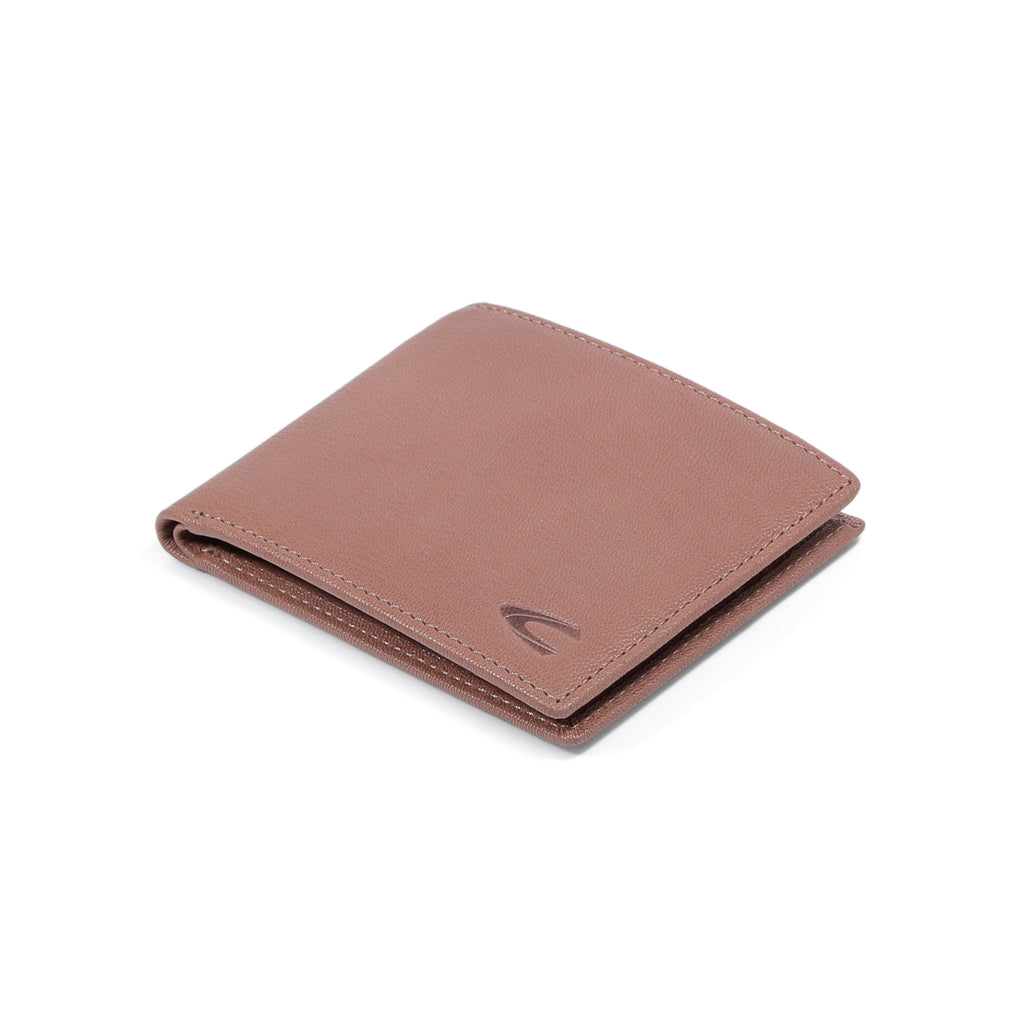 camel active | Men Bi Fold Wallet Leather 10 Card Compartments Grainy Finished | Brown