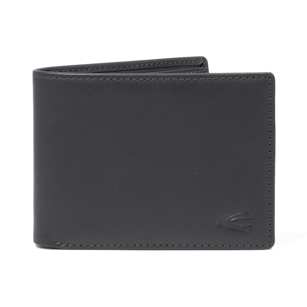 camel active | Men Bi Fold Wallet Leather 6 Card Compartments Wax Finished | Dark Brown