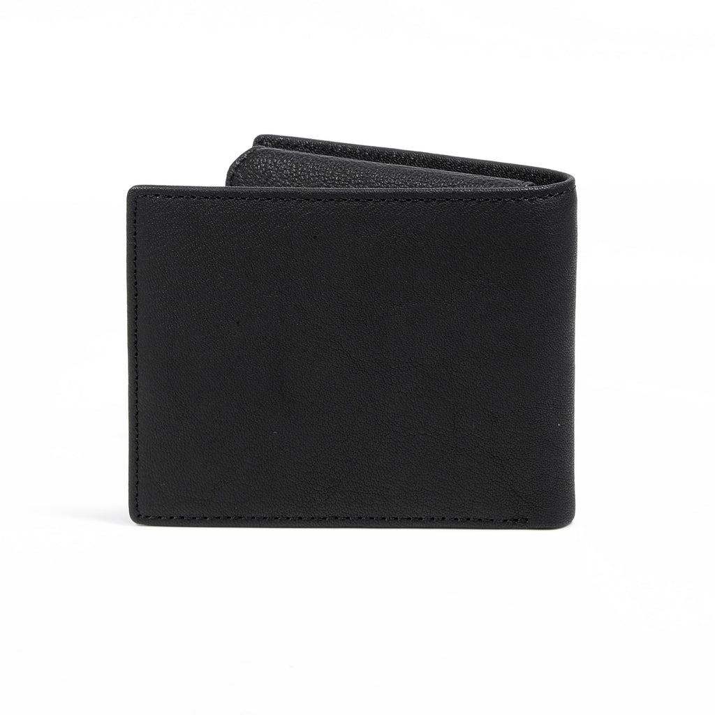 camel active | Men Bi Fold Wallet Leather 13 Card Compartments Grainy Finished | Black