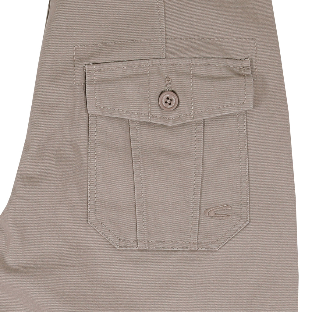 camel active | Bermuda Shorts in Regular Fit with Cargo Pockets | Khaki