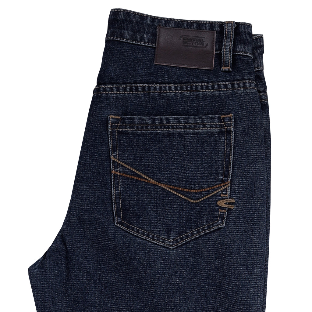 camel active | Jeans in 208 Loose Fit with 5 Pockets | Dark Blue