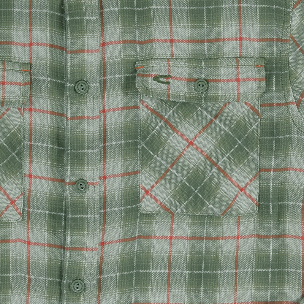 camel active | Long Sleeve Shirt in Regular Fit with Checked | Olive